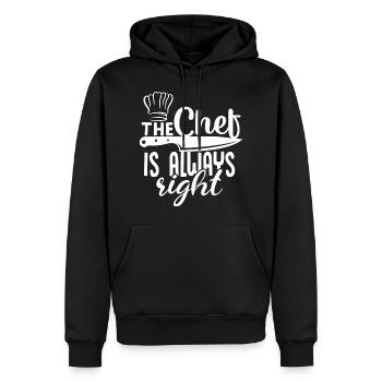 Chef Chef Chefs Kitchen Funny saying - Men’s Premium Organic Hoodie - black - Front - Nico (187cm)