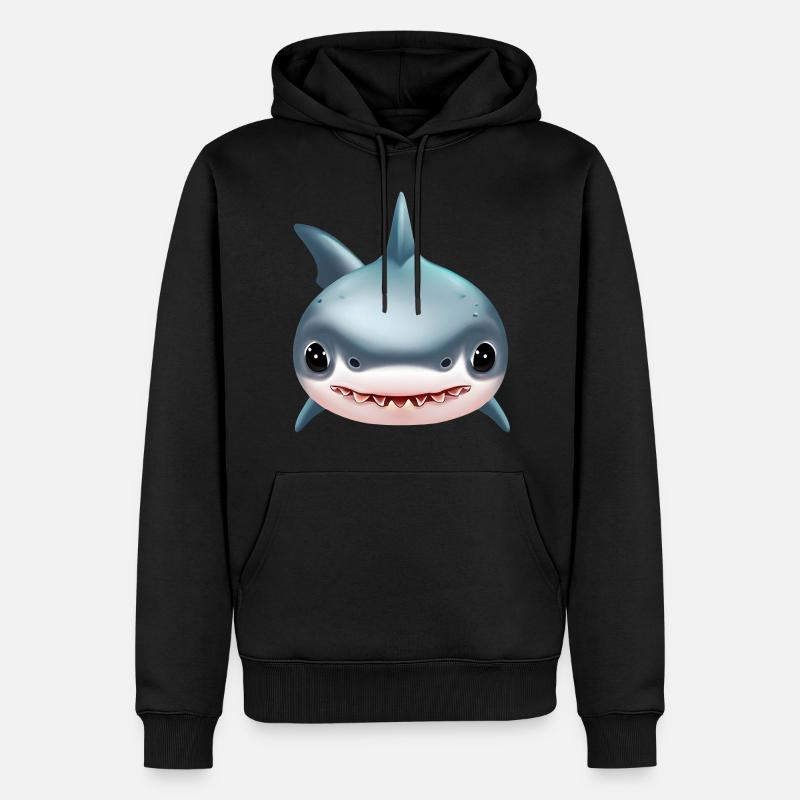 Requin mignon - Sweat à capuche Premium bio Homme - noir