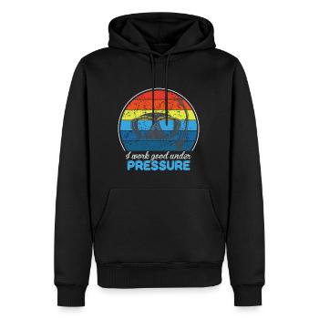 Taucher Tauchen Design Schnorcheln - Männer Premium Bio Hoodie - Schwarz - Vorne - Nico (187cm)