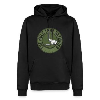 Golf Geschenk Witz Golfspieler Golfer - Männer Premium Bio Hoodie - Schwarz - Vorne - Nico (187cm)