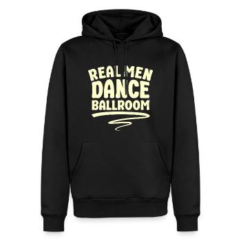 Echte Männer Tanzen Partnertanz Paartanz - Männer Premium Bio Hoodie - Schwarz - Vorne - Nico (187cm)
