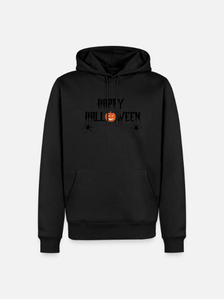 Happy Halloween - Männer Premium Bio Hoodie - Schwarz