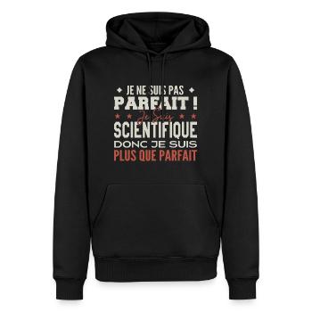 Scientist, the Dream Job in the Spotlight - Men’s Premium Organic Hoodie - black - Front - Nico (187cm)