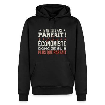 Wirtschaftswissenschaftler, der Traumberuf im Rampenlicht - Männer Premium Bio Hoodie - Schwarz - Vorne - Nico (187cm)