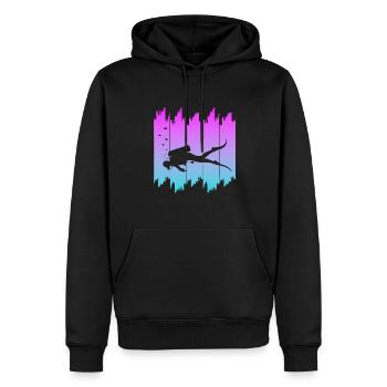 Tauchen, Scuba Diving - Männer Premium Bio Hoodie - Schwarz - Vorne - Nico (187cm)