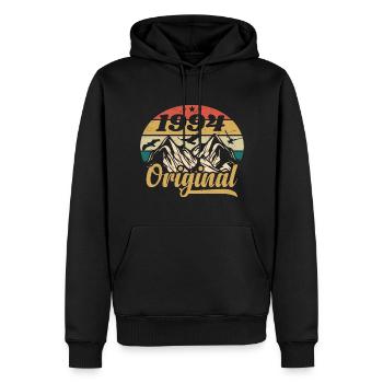 Original 1994 Vintage Birthday Gift 1994 - Men’s Premium Organic Hoodie - black - Front - Nico (187cm)
