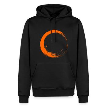 Kreis Bürste Design Neu Geschenk Vektor Form - Männer Premium Bio Hoodie - Schwarz - Vorne - Nico (187cm)