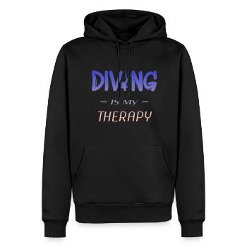 Diving Tauchen Taucher - Männer Premium Bio Hoodie - Schwarz - Vorne - Nico (187cm)