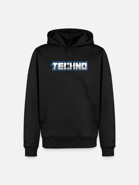 Techno - Men’s Premium Organic Hoodie - black