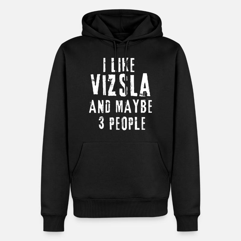 Vizsla - Männer Premium Bio Hoodie - Schwarz