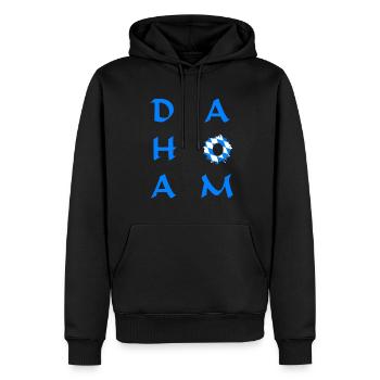 Dahoam Bayern - Männer Premium Bio Hoodie - Schwarz - Vorne - Nico (187cm)