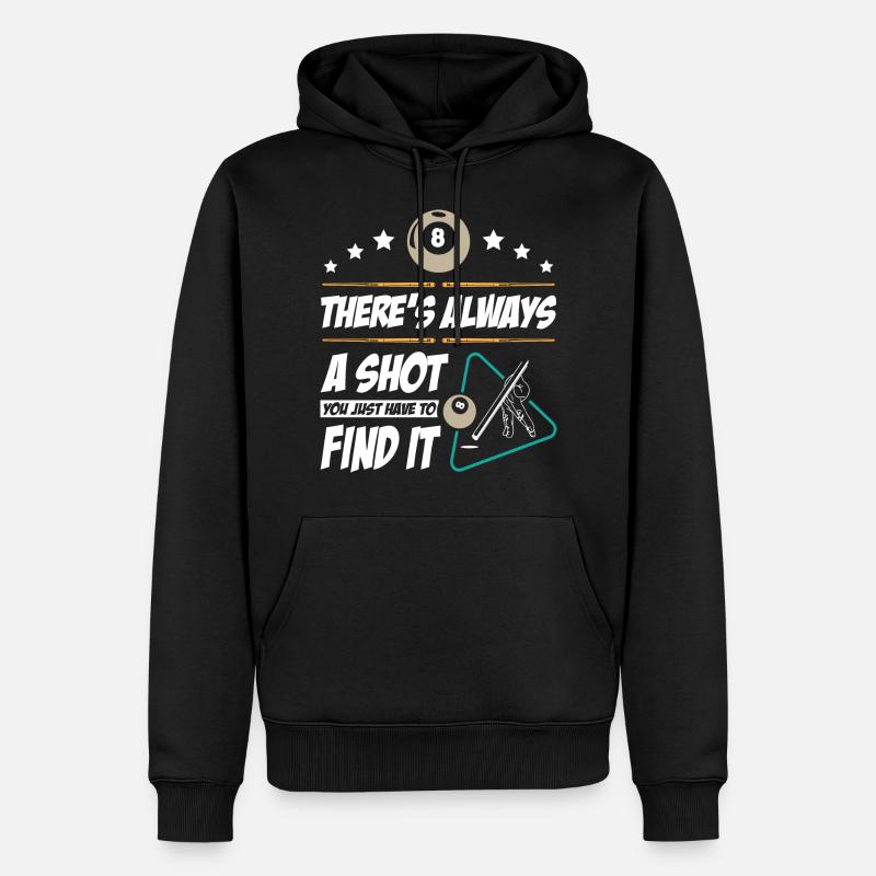 Billiards Player - Männer Premium Bio Hoodie - Schwarz