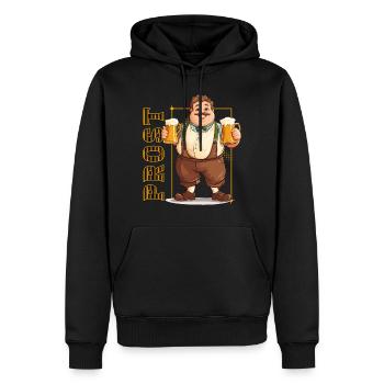 Bier Bierkrug Maß Maßkrug Prost Saufen Lederhosen - Männer Premium Bio Hoodie - Schwarz - Vorne - Nico (187cm)