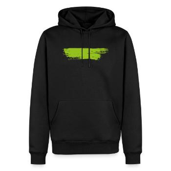 Farbe Klecks Spritzer Maler Geschenk bunt Strich - Männer Premium Bio Hoodie - Schwarz - Vorne - Nico (187cm)