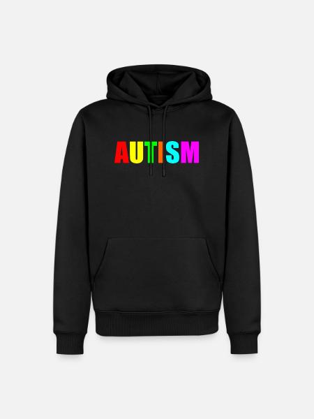 autism quote - Men’s Premium Organic Hoodie - black