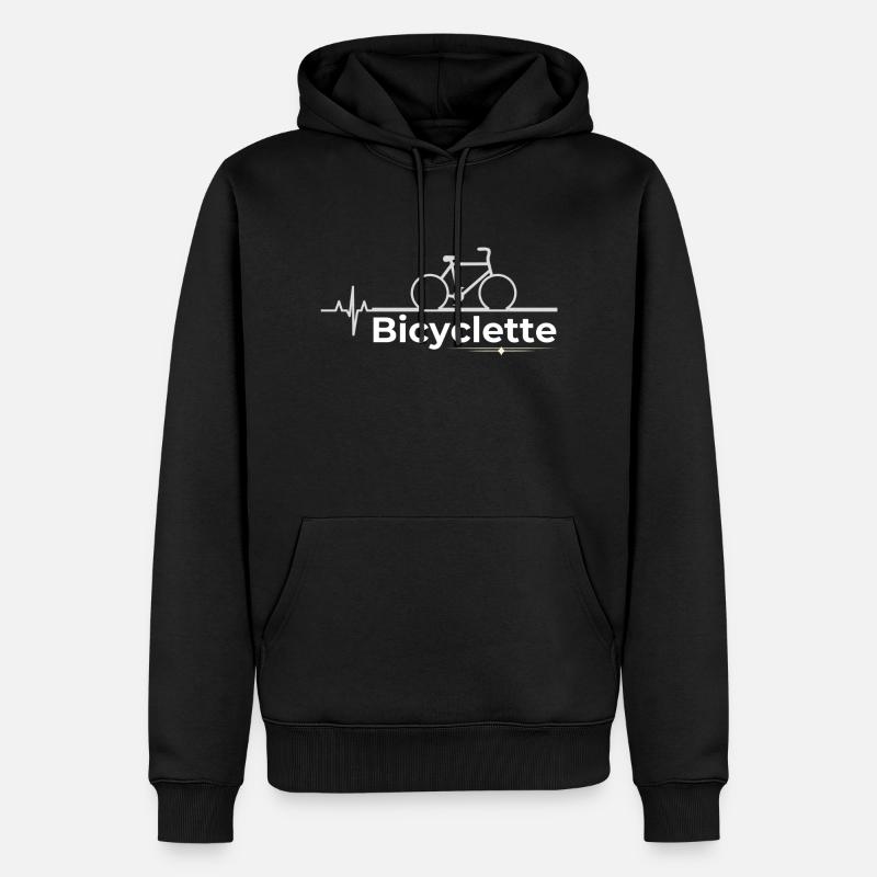 Bicyclette - Sweat à capuche Premium bio Homme - noir