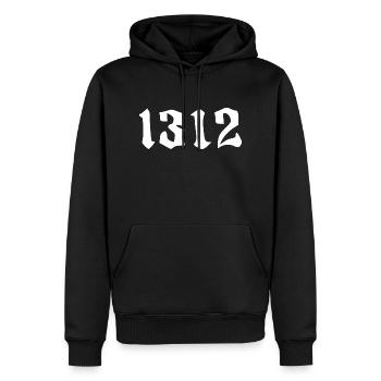 ACAB 1312 Cops - Sweat à capuche Premium bio Homme - noir - Devant - Nico (187cm)