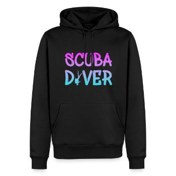 Diving Tauchen - Männer Premium Bio Hoodie - Schwarz - Vorne - Nico (187cm)
