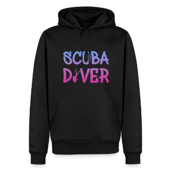 Scuba Diver Tauchen Taucher Diving - Männer Premium Bio Hoodie - Schwarz - Vorne - Nico (187cm)