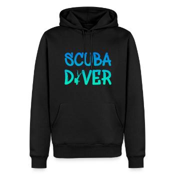 Scuba Diver - Taucher - Diving - Männer Premium Bio Hoodie - Schwarz - Vorne - Nico (187cm)