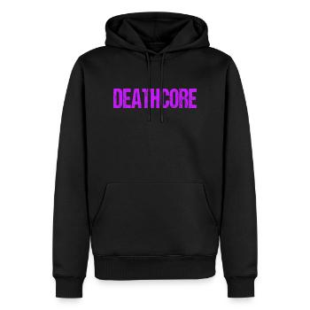 Lustiges Deathcore Pink Sarkastischer Metal - Männer Premium Bio Hoodie - Schwarz - Vorne - Nico (187cm)