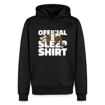 Frettchen Offizielles Schlafshirt Faul Relax - Männer Premium Bio Hoodie - Schwarz - Vorne - Nico (187cm)