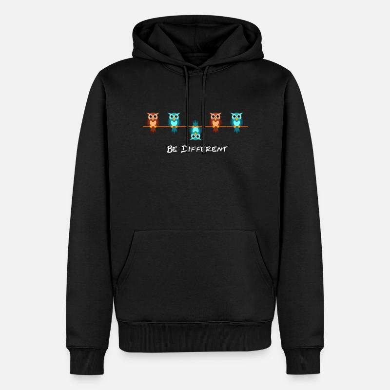 2000 - Sweat à capuche Premium bio Homme - noir