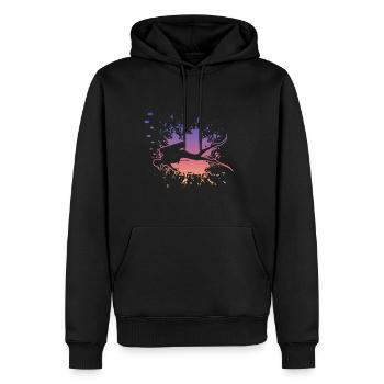 diving, tauchen, diver, scuba diving - Männer Premium Bio Hoodie - Schwarz - Vorne - Nico (187cm)