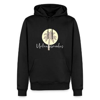Urlaubsmodus - Männer Premium Bio Hoodie - Schwarz - Vorne - Nico (187cm)