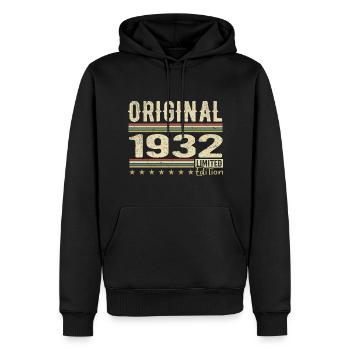 Original 1932 - Retro 1932 Birthday Gift - Men’s Premium Organic Hoodie - black - Front - Nico (187cm)