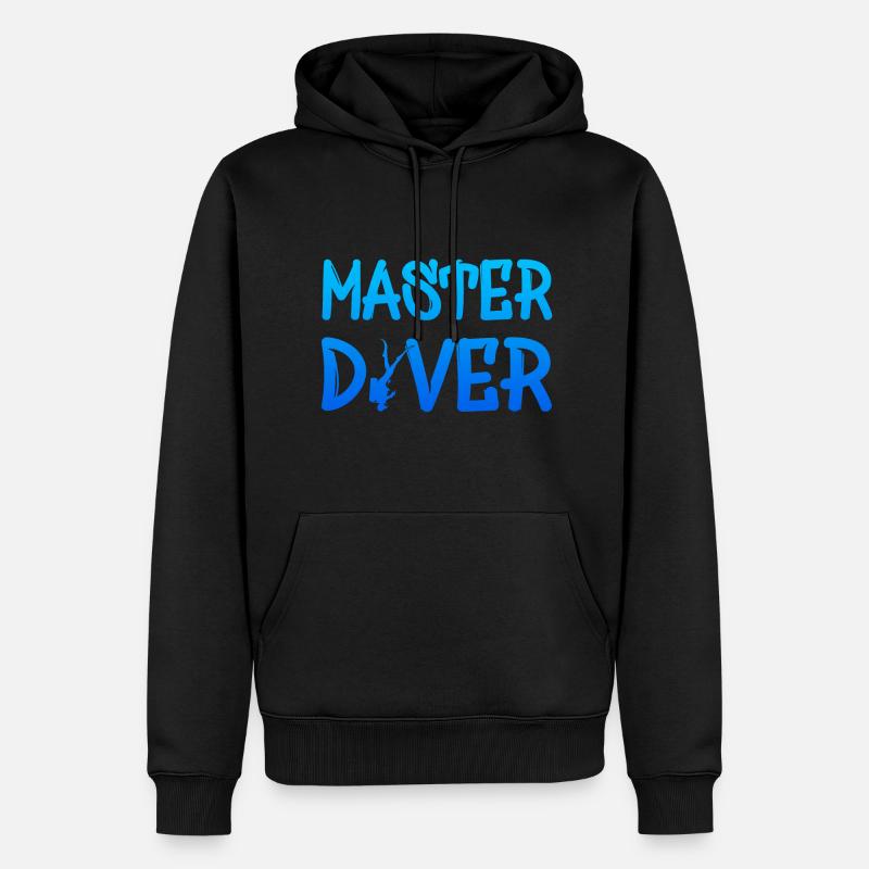 Master Diver - Männer Premium Bio Hoodie - Schwarz