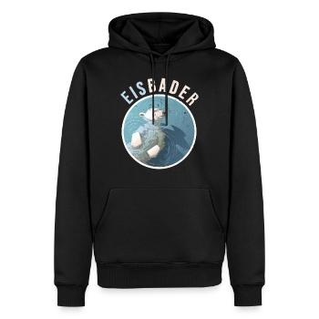 winterbader eisbär eisbader eau froide froide arktis - Sweat à capuche Premium bio Homme - noir - Devant - Nico (187cm)