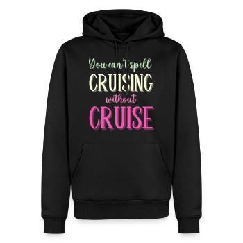 Sie können Cruising nicht ohne Kreuzfahrt buchstabieren - Männer Premium Bio Hoodie - Schwarz - Vorne - Nico (187cm)