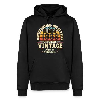 August 1968 Birthday August 1968 - August 1968 - Men’s Premium Organic Hoodie - black - Front - Nico (187cm)