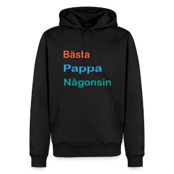 Meilleur père jamais amoureux de la fête des pères - Fête des pères - Sweat à capuche Premium bio Homme - noir - Devant - Nico (187cm)