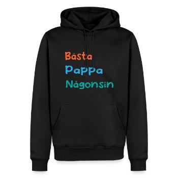 Meilleur père jamais amoureux de la fête des pères - Fête des pères - Sweat à capuche Premium bio Homme - noir - Devant - Nico (187cm)