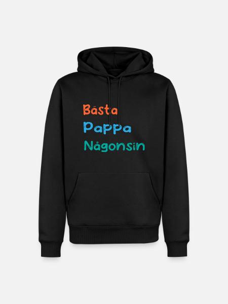 Paras isä, joka on koskaan rakastanut isänpäivää - isänpäivä - Herre Premium økologisk hoodie - sort