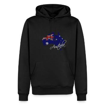 Australien - Australia - Männer Premium Bio Hoodie - Schwarz - Vorne - Nico (187cm)