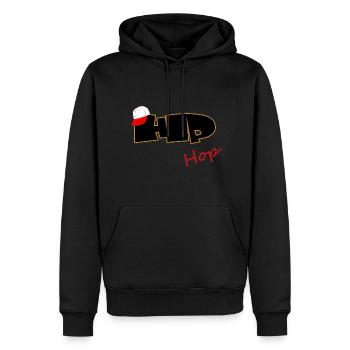 Hip Hop Rap - MC - Breakdance - Männer Premium Bio Hoodie - Schwarz - Vorne - Nico (187cm)