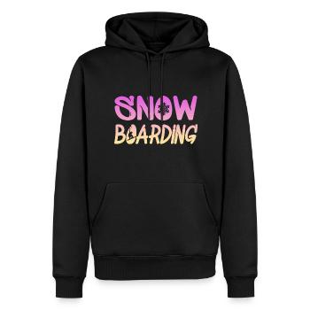 snowboarding - Männer Premium Bio Hoodie - Schwarz - Vorne - Nico (187cm)