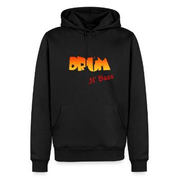 Drum n Bass - Männer Premium Bio Hoodie - Schwarz - Vorne - Nico (187cm)