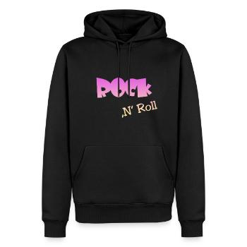 Rock n Roll - Männer Premium Bio Hoodie - Schwarz - Vorne - Nico (187cm)