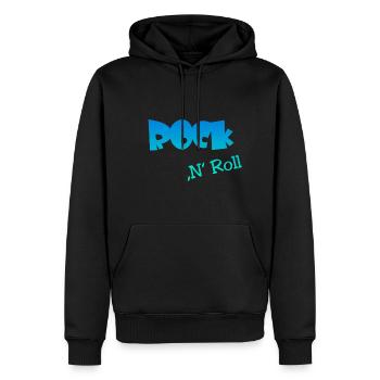 Rock n Roll - Männer Premium Bio Hoodie - Schwarz - Vorne - Nico (187cm)