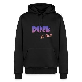 Rock n Roll - Männer Premium Bio Hoodie - Schwarz - Vorne - Nico (187cm)