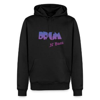 Drum n Bass - Männer Premium Bio Hoodie - Schwarz - Vorne - Nico (187cm)