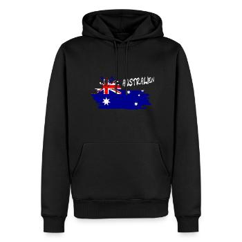 Australien Australia - Männer Premium Bio Hoodie - Schwarz - Vorne - Nico (187cm)