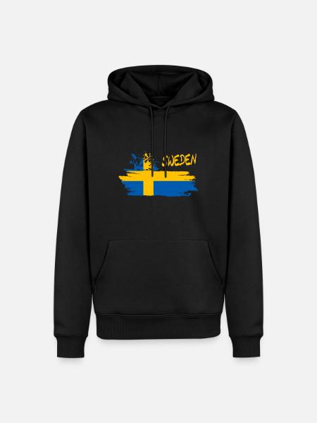 Sweden Schweden - Männer Premium Bio Hoodie - Schwarz