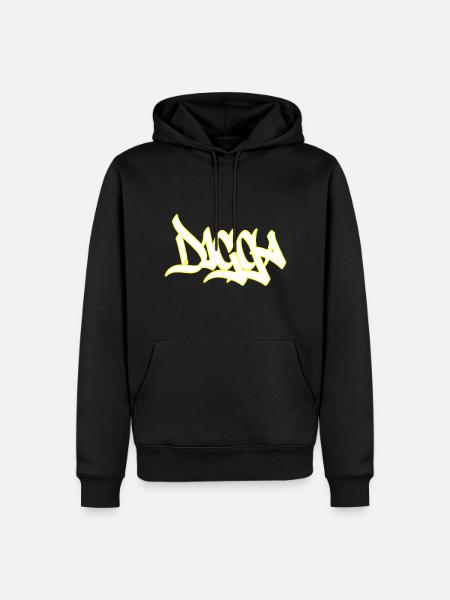 Digga - Männer Premium Bio Hoodie - Schwarz