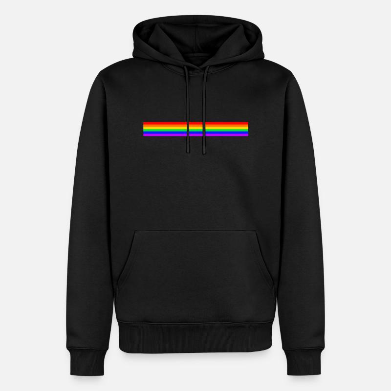 RAINBOW STYLE - Sweat à capuche Premium bio Homme - noir