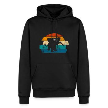 Eléphant éléphant pour enfants - Sweat à capuche Premium bio Homme - noir - Devant - Nico (187cm)